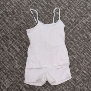 The Children's Place White Pajama Matching Set